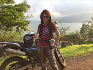 Smita Gondkar Stunts in leh